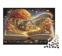 Puzzle Mini 1000 pezzi Libro Chalet Foresta per Adulti | 52 x 38 cm Carta, Decorazione della camera, Taglio preciso, Regalo di compleanno, Relax Spirito