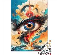 Puzzle Mini 1000 pezzi occhio astratto per adulti | 70x50cm Cartone, Decorazione della camera, Taglio preciso, Regalo di raccolta, Allenamento del cervello