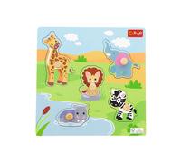 Puzzle mini in legno Safari - 5 pezzi