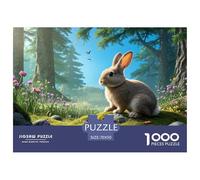 Puzzle Mini Rex Rabbit Composto Da 1000 Pezzi Per Adulti,Summer Forest Landscape Gioco Diabilità Impossibile Gioco Intellettivo Familiare Regali Di Festa 70x50cm/1000pcs
