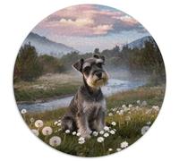 Puzzle Miniature Schnauzer 1000 Pezzi Per Bambini E Adulti, Gioco Di Squadra, Difficile Sfida Rompicapo Con River Valley, Regalo Per Adulti E Ragazzi 1000pcs (67.5x67.5cm)
