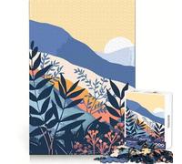 Puzzle minimalista con tema foresta zen per ragazzi, 1000 pezzi, stimolante per la mente, divertente e rilassante, con bordi precisi Un regalo perfetto (38x26cm)
