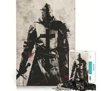 Puzzle minimalista del Cavaliere per ragazzi, 1000 pezzi, gioco cognitivo, hobby tranquillo, bordo premium, regalo di Natale 38x52cm