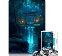 Puzzle misteriosi del cancello Torii per adulti, 1000 puzzle, gioco per famiglie, antistress, sfida difficile, regali di Babbo Natale segreto, 50x75cm