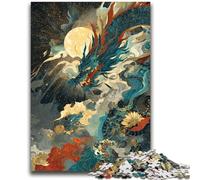 Puzzle misteriosi del drago cinese per adolescenti, 1000 pezzi, difficili da completare ma divertenti e divertenti, decorazioni e regali unici per la casa (38x52cm)