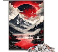 Puzzle misteriosi del Monte Fuji per adulti, antistress per ammazzare il tempo in casa con poster abbinato e foglio di quiz (50x75cm)
