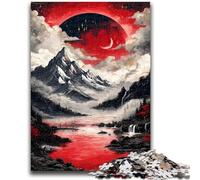 Puzzle misteriosi del Monte Fuji per adulti, per ammazzare il tempo durante le vacanze a casa Ogni pezzo è unico Gioco stimolante e divertente per tutta la famiglia, 26x38cm