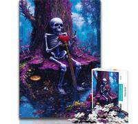 Puzzle misteriosi del teschio per adolescenti, puzzle da 1000 pezzi, modelli da assemblare, attività divertenti da fare a casa, regalo di compleanno, regali da viaggio, 50x75cm