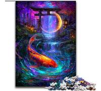 Puzzle misterioso del cancello Torii da 1000 pezzi per adulti, regalo interessante per ridurre lo stress e favorire l'interazione genitore-figlio (50x75cm)
