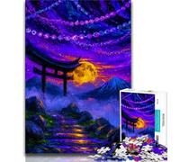 Puzzle misterioso del cancello Torii per adolescenti, 1000 pezzi, per ammazzare il tempo durante le vacanze a casa Ogni pezzo è unico Gioco divertente e stimolante per tutta la famiglia (75x50cm)