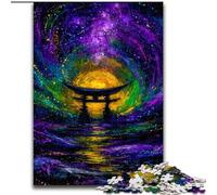 Puzzle misterioso del cancello Torii per adolescenti, puzzle da 1000 pezzi, giochi educativi classici, splendida decorazione (50x75cm)