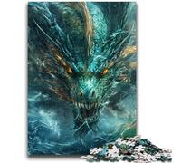 Puzzle misterioso del drago da 1000 pezzi per adulti e adolescenti, aiuta il cervello a esercitare i giocattoli avvincenti per coltivare la pazienza, ottimo regalo (50x75cm)