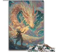 Puzzle misterioso del drago per adulti, puzzle da 2000 pezzi, per ammazzare il tempo durante le vacanze a casa Ogni pezzo è unico Gioco stimolante e divertente per tutta la famiglia (70x100cm)