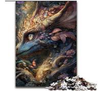 Puzzle misterioso del drago volante per adolescenti da 1000 pezzi, aiuta il cervello a esercitare i giocattoli avvincenti per coltivare la pazienza Gioco di sfida unico (50x75cm)