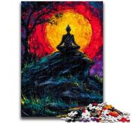 Puzzle misterioso della statua del Buddha per adolescenti, 1000 pezzi, giochi educativi, decorazioni per la casa, regalo per tutta la famiglia, 26x38cm