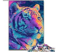 Puzzle misterioso della tigre per adulti, 1000 pezzi, per bambini dai 14 anni in su, rompicapo per famiglie, regali di compleanno per Natale (26x38cm)