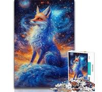 Puzzle misterioso della volpe per adolescenti, puzzle da 1000 pezzi, giocattolo educativo intellettuale decomprimente, regali di Babbo Natale segreto, 38x26cm