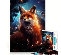 Puzzle misterioso della Volpe Rossa per adulti, 1000 pezzi, gioco intelligente, rilassante e divertente, da assemblare, regalo perfetto (50x75cm)