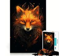 Puzzle misterioso della Volpe Rossa per adulti, 1000 pezzi, gioco intelligente, tranquillo, con un motivo da assemblare, (38x26cm)