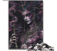 Puzzle misterioso per adolescenti con ragazza elfo, giocattoli educativi per l'apprendimento, giochi per famiglie adatti per la decorazione della scrivania (70x100cm)