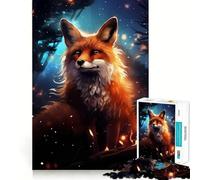 Puzzle misterioso Red Fox da 1000 pezzi per ragazzi, gioco di logica, divertimento rilassante, taglio preciso, regalo artistico (38x26cm)