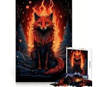 Puzzle misterioso Red Fox da 1000 pezzi per ragazzi, stimola la memoria, facile da realizzare, con bordi puliti, a sorpresa per Natale (38x52cm)