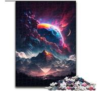 Puzzle mistici della vetta della montagna, 1000 pezzi per adulti, puzzle in cartone per adulti, ideale come regalo di Natale e decorazione per la casa, dimensioni 38x26cm