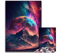 Puzzle mistici della vetta della montagna, 1000 pezzi, per adulti, rompicapo, gioco interattivo per famiglie, adatto dai 14 anni in su, 26X38CM/10,23x14,96 pollici.