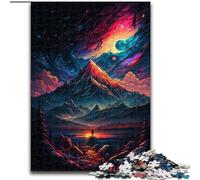 Puzzle mistici della vetta della montagna per adulti, dimensioni 50x75cm, adolescenti, coppie e amici per compleanni e Natale.