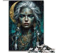 Puzzle mistici sullo spirito della natura per adulti, 1000 pezzi, giocattoli educativi per l'apprendimento, giochi per famiglie con poster abbinato e foglio di quiz (50x75cm)