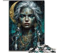 Puzzle mistici sullo spirito della natura per adulti e adolescenti, giocattoli educativi per l'apprendimento, giochi per famiglie con poster abbinato e foglio di quiz (26x38cm)