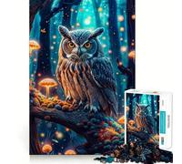 Puzzle mistico a forma di gufo per ragazzi, 1000 pezzi, gioco mentale, svago divertente, taglio di alta qualità, regalo pensato con cura (50x75cm)