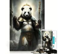 Puzzle mistico a forma di panda per adulti, 1000 pezzi, gioco di intelligenza e rilassante, decorazione murale di alta qualità (50x75cm)