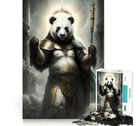 Puzzle mistico a forma di panda per ragazzi, 1000 pezzi, gioco di logica stimolante, divertimento condiviso, bordi trasparenti, regalo perfetto (38x26cm)