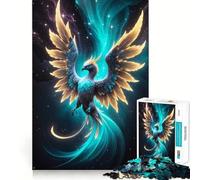 Puzzle mistico con fenice, difficile da realizzare, per adulti, 1000 pezzi Un gioco di logica, rilassante e divertente, un'opera d'arte ben definita (38x26cm)