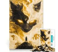 Puzzle mistico con gatto e spirito animale per adolescenti, 1000 pezzi, gioco mentale, divertimento per il tempo libero, taglio di alta qualità, regalo pensato con cura (38x52cm)