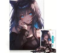 Puzzle mistico con ragazza anime da 1000 pezzi per adolescenti, rompicapo antistress, taglio premium, (50x75cm)
