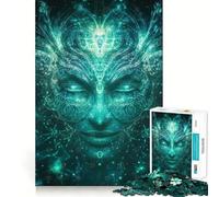 Puzzle mistico con volto per adolescenti, 1000 pezzi, gioco mentale, divertimento per il tempo libero, taglio di alta qualità, regalo pensato con cura (50x75cm)