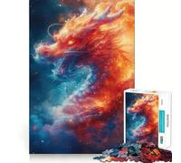 Puzzle mistico del drago cinese per adulti, 1000 pezzi, gioco di abilità mentale, assemblaggio lento, regalo delizioso (50x75cm)