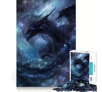 Puzzle mistico del drago spaziale da 1000 pezzi per ragazzi, rompicapo rilassante, arte da assemblare, regalo di alta qualità (38x52cm)