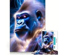 Puzzle mistico del gorilla da 1000 pezzi per adulti, gioco di logica fine, divertente e silenzioso, bordi puliti, regalo memorabile (50x75cm)