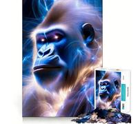 Puzzle mistico del gorilla da 1000 pezzi per ragazzi, ideale per migliorare la memoria, senza stress, con design e assemblaggio rilassanti, un regalo speciale (38x52cm)