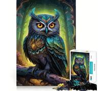 Puzzle mistico del gufo da 1000 pezzi per ragazzi, gioco di intelletto, momento di condivisione, taglio di qualità, regalo memorabile (50x75cm)