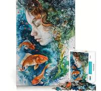 Puzzle mistico del mondo acquatico da 1000 pezzi per ragazzi, gioco stimolante per il pensiero creativo, facile da completare, taglio preciso, (50x75cm)