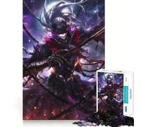 Puzzle mistico del samurai per ragazzi, 1000 pezzi, stimola la memoria, ideale per il tempo libero, con bordi netti, un regalo perfetto 50x75cm