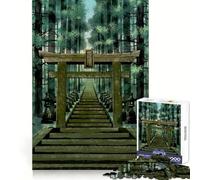 Puzzle mistico del tempio giapponese per adulti, 1000 pezzi, gioco per esercizi mentali, relax, design, assemblaggio, (50x75cm)