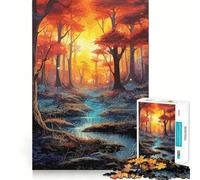 Puzzle mistico della foresta incantata da 1000 pezzi per ragazzi, gioco stimolante per il pensiero creativo, facile e rilassante, taglio preciso, (38x26cm)