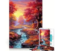 Puzzle mistico della foresta incantata per ragazzi, 1000 pezzi, per migliorare la memoria, calmare e rilassare, design classico da assemblare, regalo (38x26cm)
