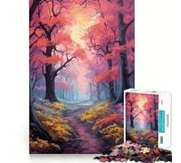 Puzzle mistico della foresta incantata per ragazzi, 1000 pezzi, stimola la memoria, rilassante, divertente, da assemblare, (38x26cm)