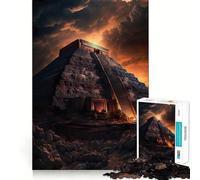 Puzzle mistico della piramide Maya per adolescenti, 1000 pezzi, gioco per allenare la mente, divertente e rilassante, oggetto da collezione (38x52cm)